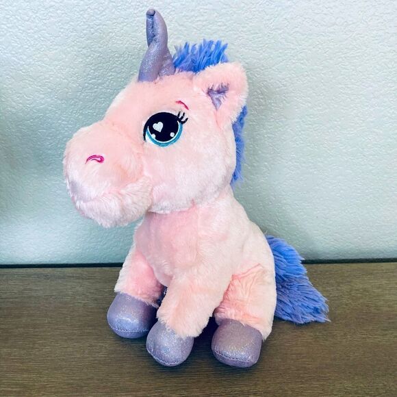 Large Plush Pink Unicorn Pony Stuffed Animal Kelly Toy - Picture 1 of 4